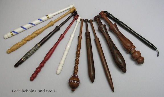 Lace Bobbins & Tools