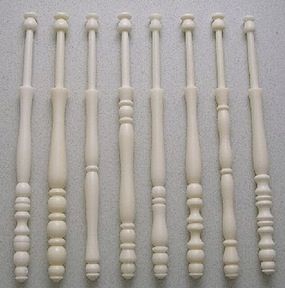 Lace Bobbins, Bone Turned