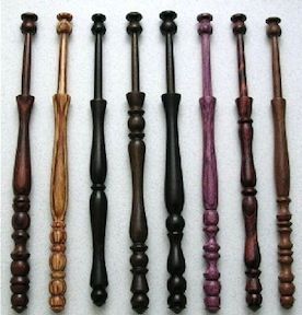 Lace Bobbins, Wood Turned